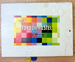VTG. 1950’s-TOYO-OIL PASTELS-48 COUNT-Made in Japan GDJ-P-797