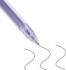 – Gel Pen Set, 12 Pack, Pastel Purple Barrels, 1 X Aesthetic Highlighter, 0.5Mm