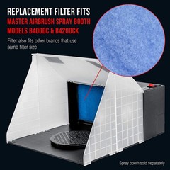 Versatile Airbrush Spray Booth Filter Compatible with Top Models – 16″ x 7.25″