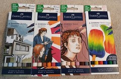 Lot Of 4 Faber-Castell 6 Goldfaber Sketch Dual Markers Sets ~ NEW ~
