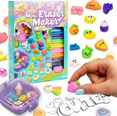 Just My Style Mini Eraser Maker Sculpt and Design Custom Erasers with 8 Unique E