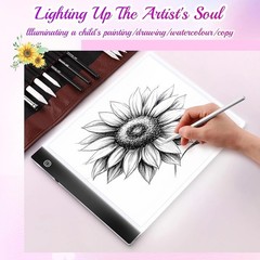 Guiseapue A4 Diamond Art Light Board, Ultra-Thin Light Pad for Painting, Light T