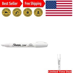 Sanford Oil-Based Paint Marker – Medium Point, White Ink for Versatile Art