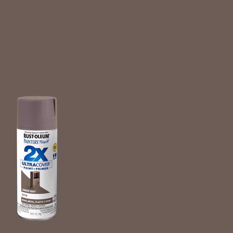 Rust-Oleum 249857 2X London Gray Painters Touch and Satin Primer Spray Paint