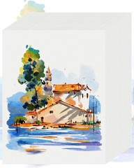 30 /90 Sheets Watercolor Paper 8.5 x 11, Cold Press x 11 IN, 30