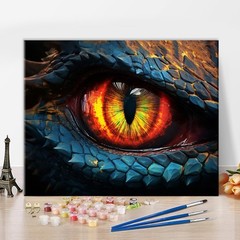 TUMOVO Dragon Eyes Paint by Numbers for Adults Beginner Dragon,