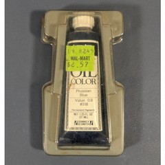 Vintage Binney & Smith Liquitex Oil Color Prussian Blue 318 1.25oz Paint Tube