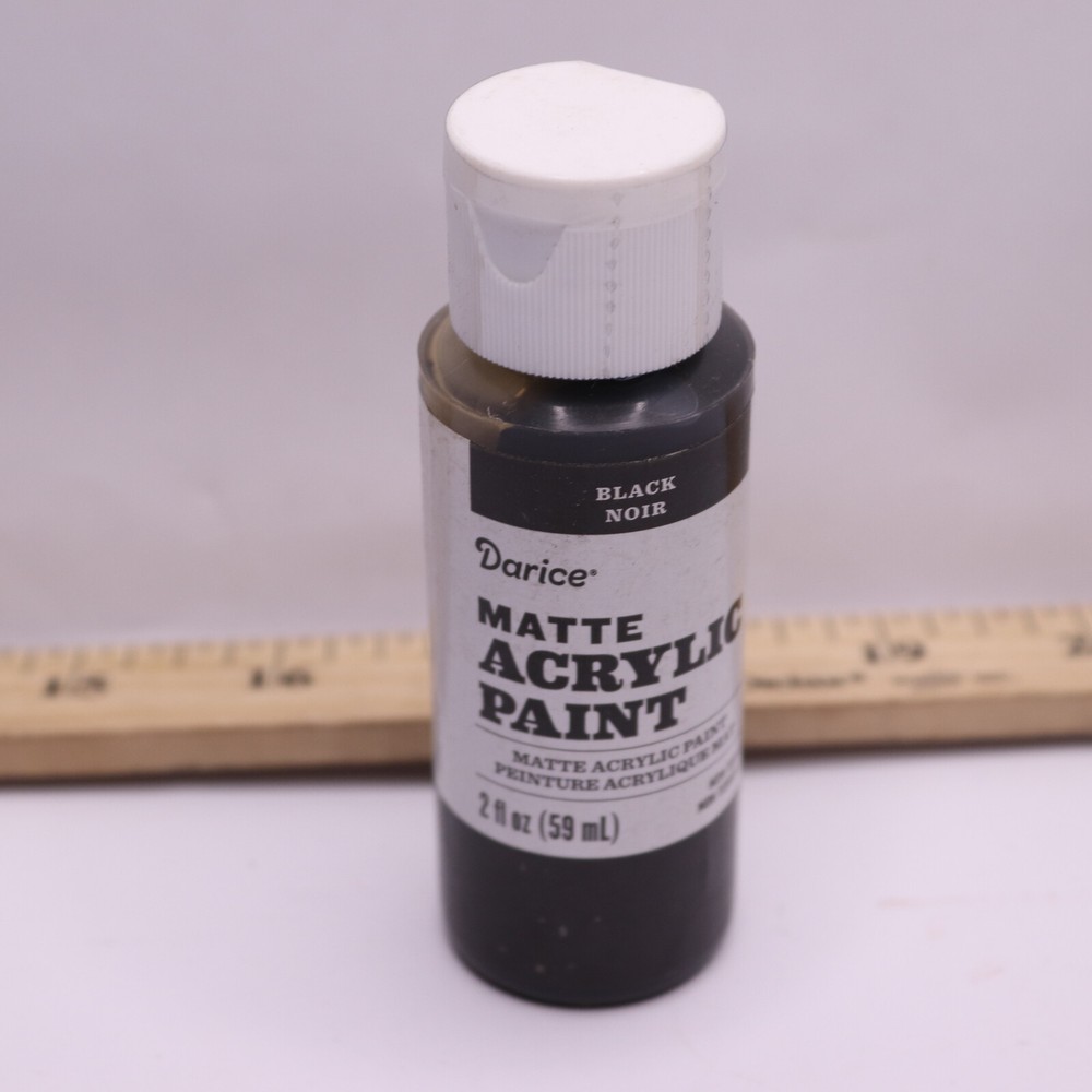 Darice Acrylic Paint Matte Black 2 oz. 30062551