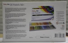 Pentel Oil Pastels – Set 50 50 Count (Pack of 1), Green/Blue/Red