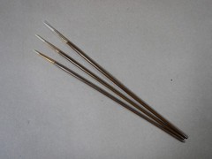 New Artist Paint Brush Long Handles Lot MASTER’S TOUCH 2 Script liners & 1 round