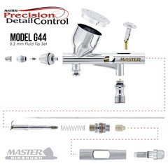 0.2 Micro Precision Dual-Action Gravity Airbrush Set Kit MAC Auto Paint Hobby
