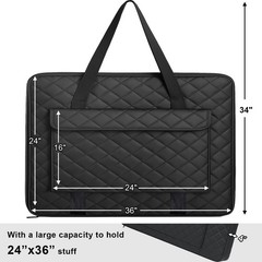 24×36 Quilting Portfolio Bag – Lightweight Art Canvas Case for Storage & Travel