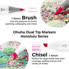 Pastel Alcohol Brush Markers- 48 Colors of Honolulu Sweetness – AP Certificat…