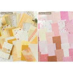 300 Pcs Scrapbook Paper Kit – 6 Pack Textured&Printed Decoupage Multicolor