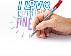 Triplus Fineliner Pens Set (20 Pack) – 20 Vibrant Colors, 0.3Mm Metal-Clad Tip,