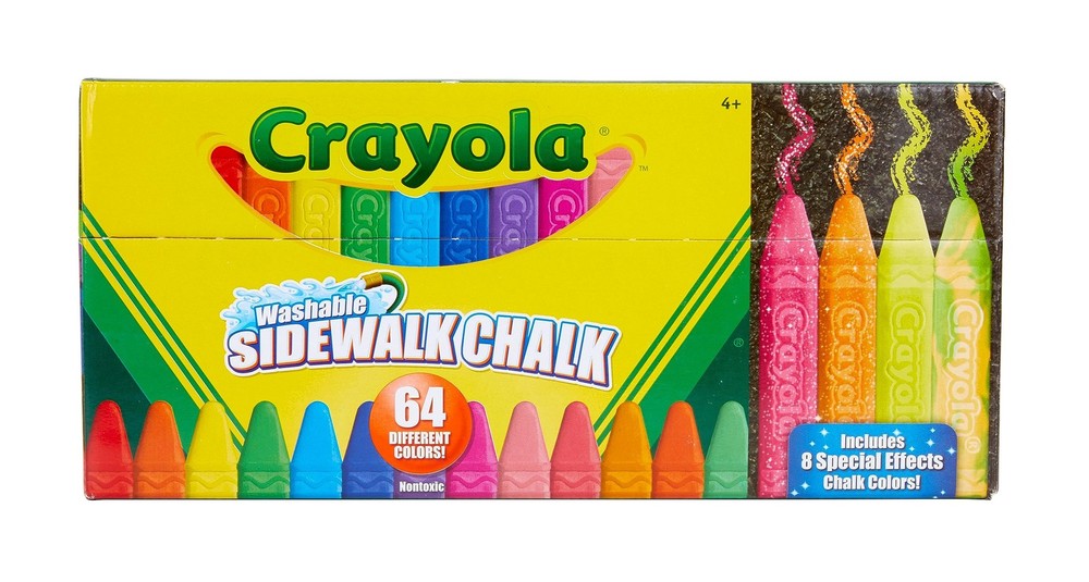 Crayola Ultimate Washable Chalk Collection 64Ct Essential Easter Basket