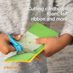 Cardboard Cutter 5 Inch Kids Ergonomic SoftGrip Safer Cutting Tool Fiskars Craft