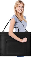 JusArt Art Portfolio Bag, 24×36 Light Weight Folder 24×36, Black