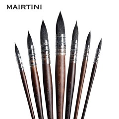 0# Professional Mixed Squirrel Mop Round Fine Tip Watercolor Brush Art Paint