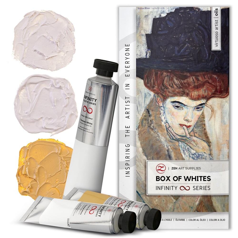of Whites by ZenART for Flawless tints – 6.75 fl oz (200ml) Titanium White, 1…