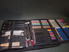 Professional 72-Piece Sketching & Drawing Art Set with Travel Carrying Case