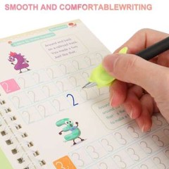 16Pcs Magic Practice Copybook Groove Children Reusable English Writing Book kids
