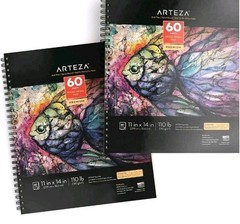 2-Pack 11×14 Inches 60 Sheets Mixed Media Sketchbook 110 lb Acid-Free