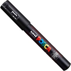 Extra Fine Tip Paint Markers – 2 White & Black for Artists and Crafters