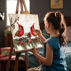 VIGEGU 2 Pack Christmas Paint by Numbers 10X10 Inches, 08 paint number-3