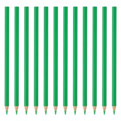 12Pcs, Green Colored Pencils Set for Artists Art Painting