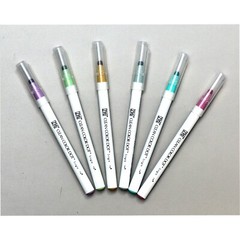 Kuretake TCSD-6100/6VB Zig Clean Color Dot Marker, Mild Smoky Colors, Set of 6