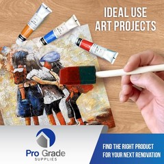 Pro Grade Foam Brushes 1 Inch 48 PCS Set For Painting Staining Crafts
