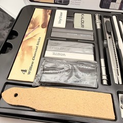 Kalour 70 Pcs Premium Expert Drawing Sketching Art Set Black Tin Case Gift