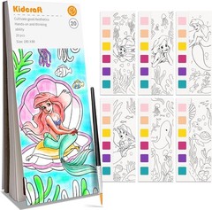 Pocket-Sized Mess-Free Watercolor Book for Girls – Fun Coloring for Ages 4+
