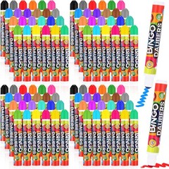 96 Pack Assorted Colors Set of Bingo Daubers 0.4oz Dot Markers Bulk Bingo Sup…