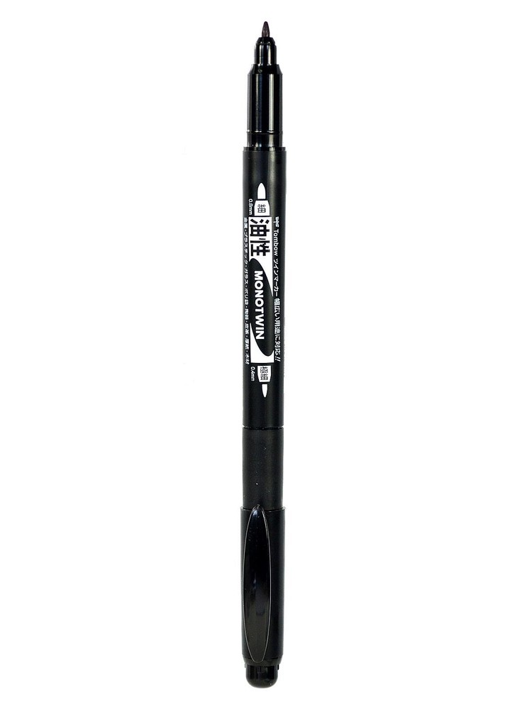 Tombow MONO Twin Permanent Marker – black