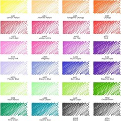 Permanent Markers 24 Colors 2-mm Line Ultra-Fine Tip