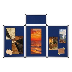 4 Panel Folds Display Board 360° Rotating Stand With Storage Bag For Exhibitions