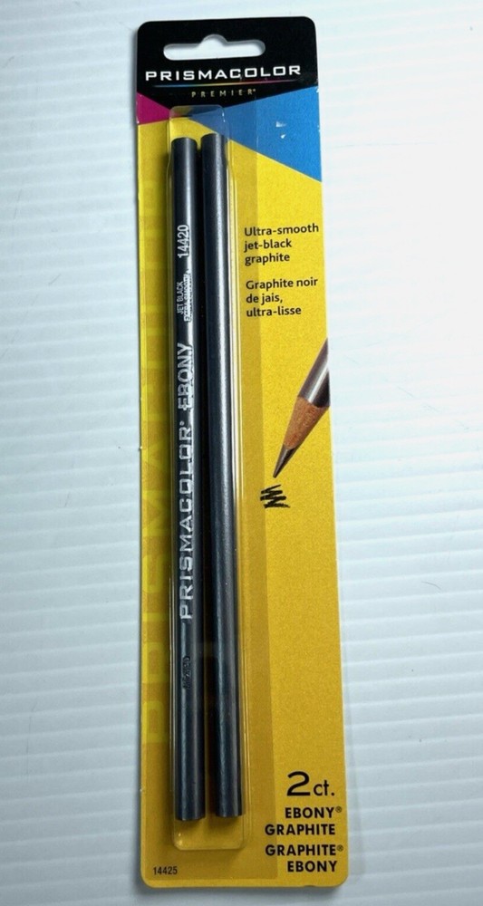 8 Pack PRISMACOLOR Pencils Premier Graphite Ebony Jet Black Ultra Smooth 14420