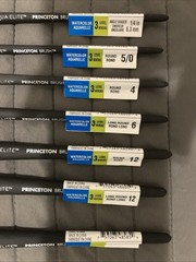 LOT OF 21 – Princeton Aqua Elite Synthetic Watercolor Paint Brushes – Bh5