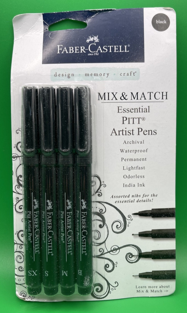 Creative Studio 4 Pitt Pen Set Essential Art (package worn)