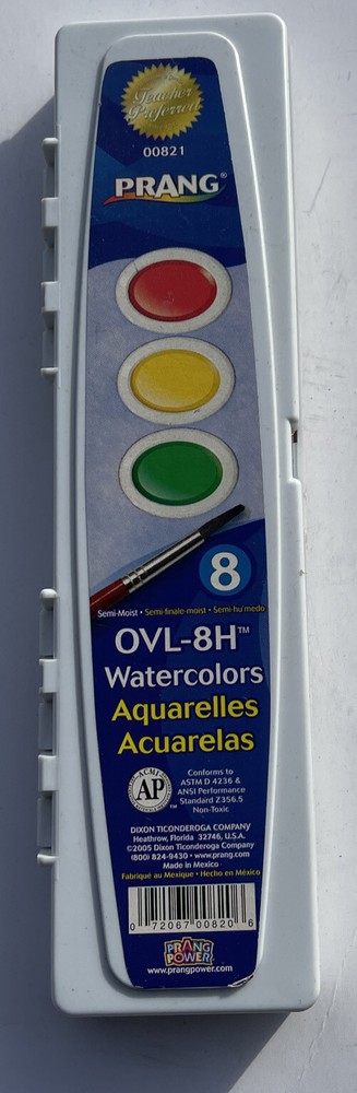 Prang Watercolors OVL-8 New Never Opened Package
