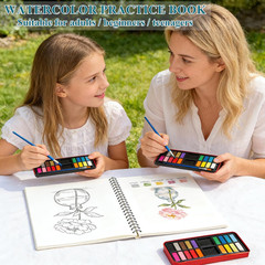 Watercolor Flower Coloring for Adults | Creative Art Techniques | Skill-Buildin