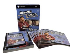 Drawing Basics Thomas Kinkade Complete BoxSet DVD 5 Unit Workbooks Teacher Guide
