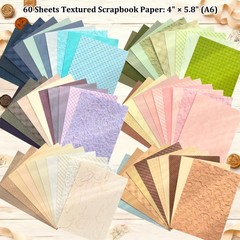 Scrapbook Supplies Kit with 246 Sheets Textured & Floral Scrapbook , 50 Pcs F…
