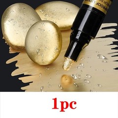 2pc Mirror Marker 2mm DIY Reflectiv Paint Pen Chrome Gold & Silver Liquid Marker