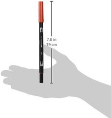 Professional Grade Warm Red Dual Brush Marker – Non-Bleeding & Non-Toxic
