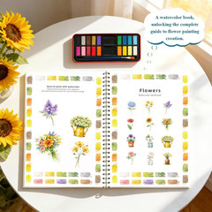 Watercolor Flower Coloring for Adults | Creative Art Techniques | Skill-Buildin