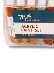 Professional Grade Acrylic Paint Set 24 Tubes Archival Quality Artist Studio Pro