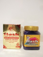Flash New Generation Acrylic Color For Art, Violet 200ml *READ MORE